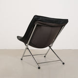 Leather lounge chair by Teun van Zanten for Molinari