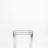 Chroom Mimiset glas Nesting Tables